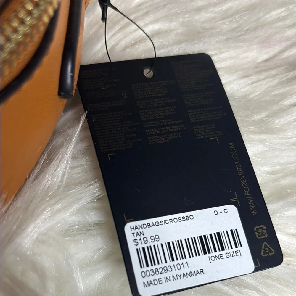 Forever 21 Brown and Gold Dome Crossbody Bag